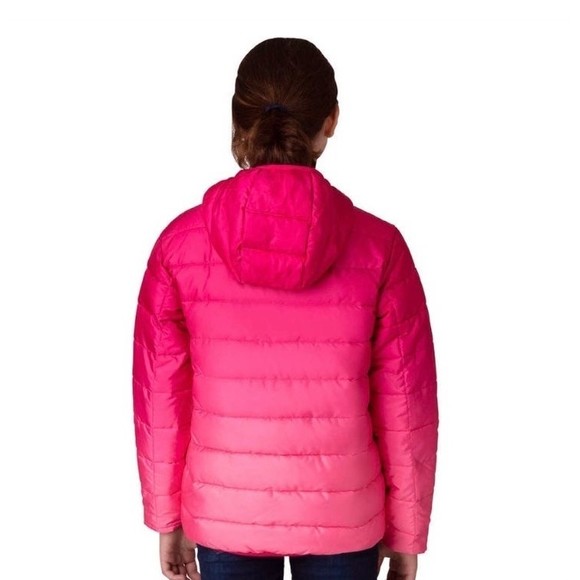 Eddie Bauer Reversible Pink Puffer Jacket Size Small 7/8 - Picture 3 of 5